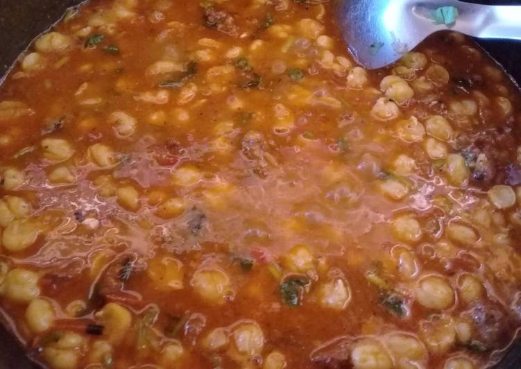 Garbanzos con longaniza 🍜