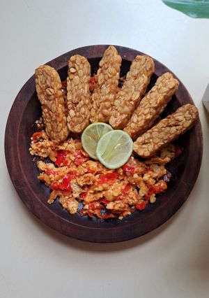 Foto resep Sambal tempe extra pedas
