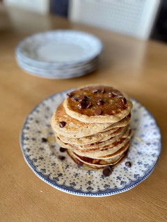 Una foto de Tortitas de avena y plátano
