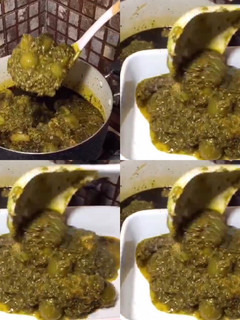 عکسی از دستور خورشت گوجه سبز