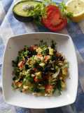 Ensalada de repollo y aguacate