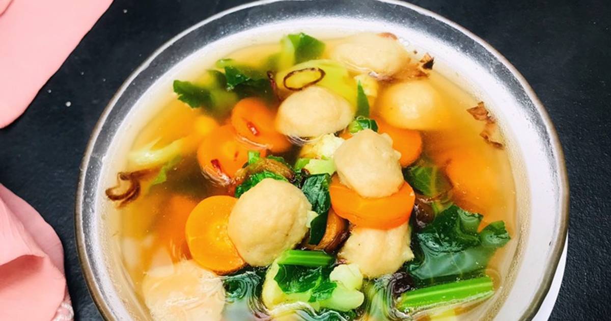 Resep Sup Bakso Kembang Kol Oleh Anif Agustina Cookpad