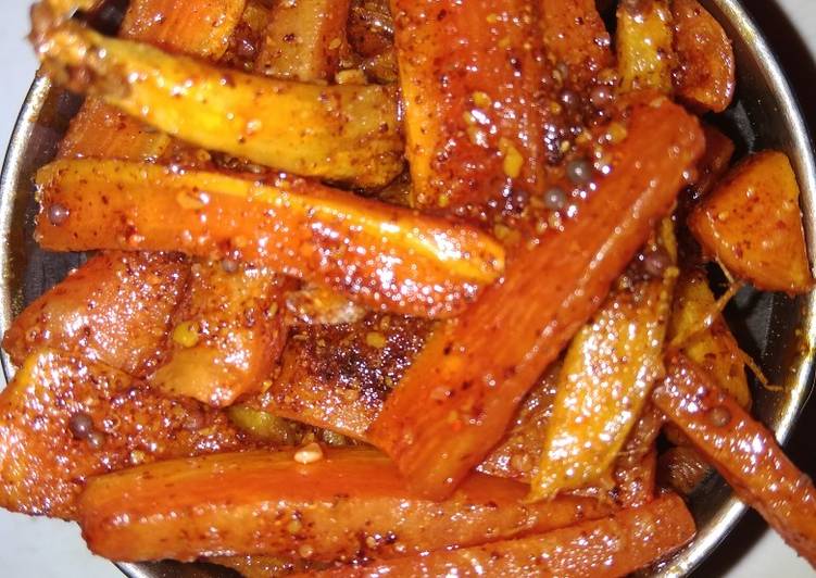 Simple Way to Prepare Favorite Instant Carrot Pickle