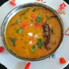 A picture of Bombay style sambar spicy sambhar dal.