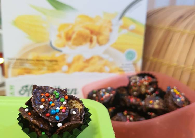Cara Gampang Menyiapkan Coklat Corn Flakes Anti Gagal