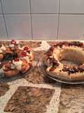 Rosca de Pascua trenzada y rosca clásica rellena de crema pastelera