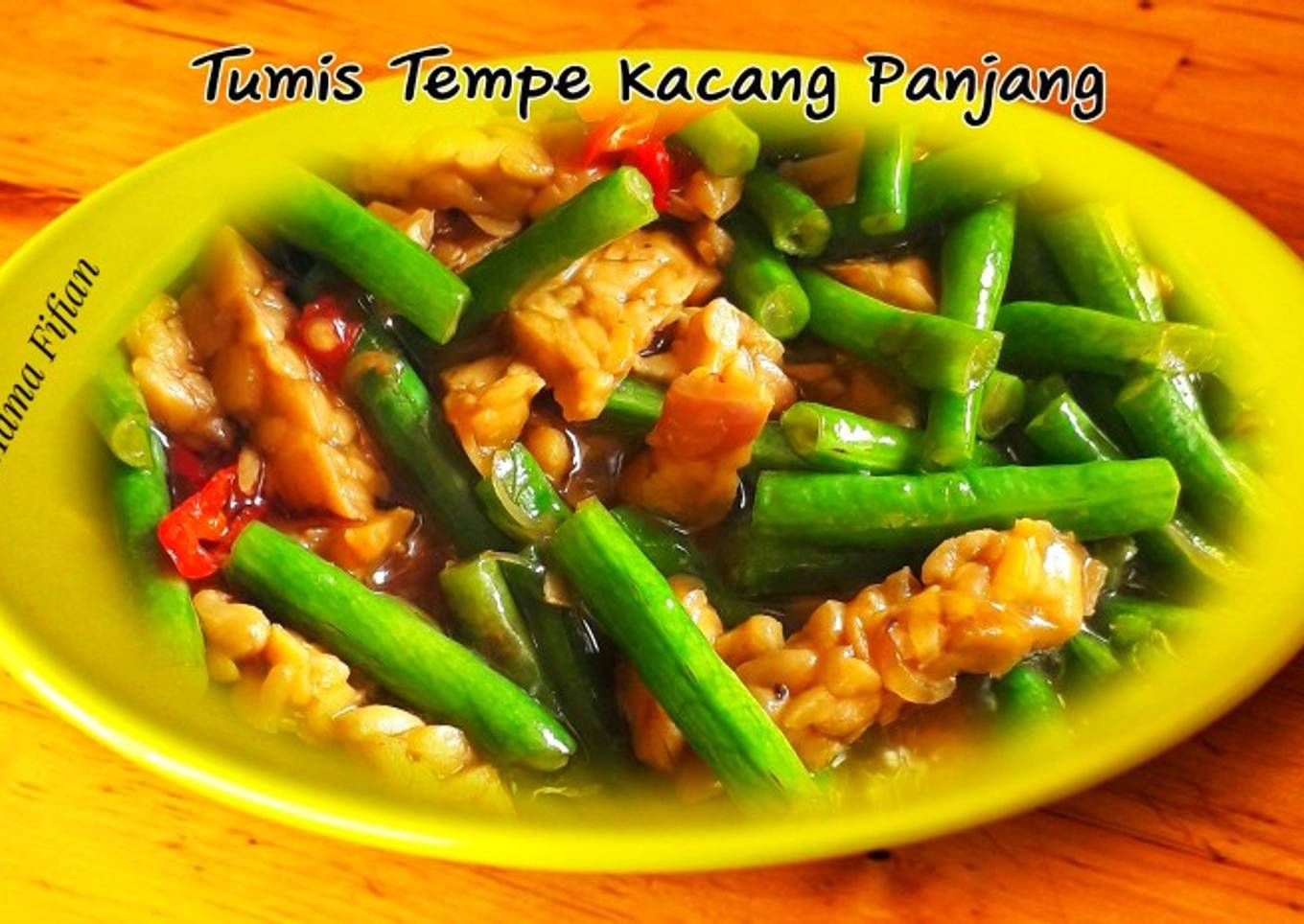 Tumis Tempe Kacang Panjang