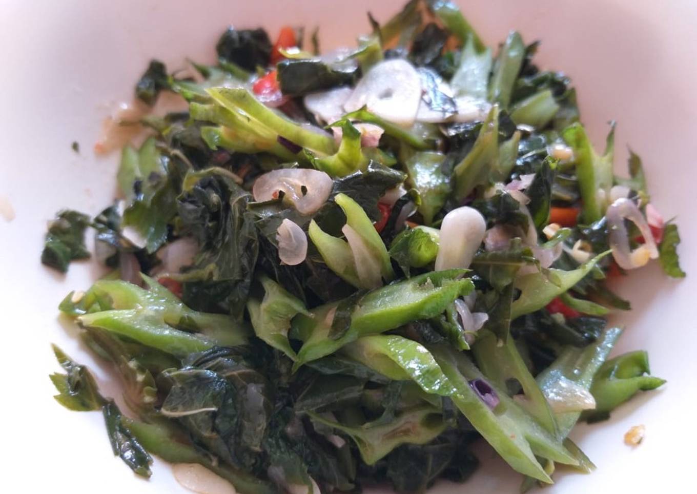 Tumis Kecipir & Daun Singkong