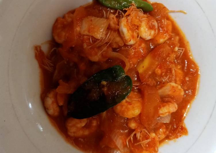 Resep Udang Saus Padang, Bikin Ngiler