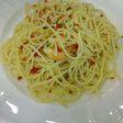 Aglio Olio with Shrimp/Beef Bacon