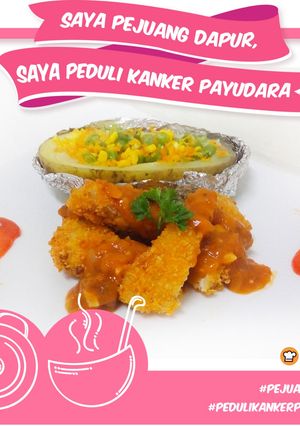 Foto resep Fish kool rolletjes with steamed potato skin