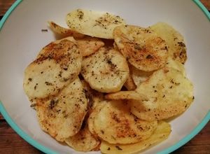 Una foto de Chips al microondas (saludables)