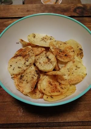 Una foto de Chips al microondas (saludables)