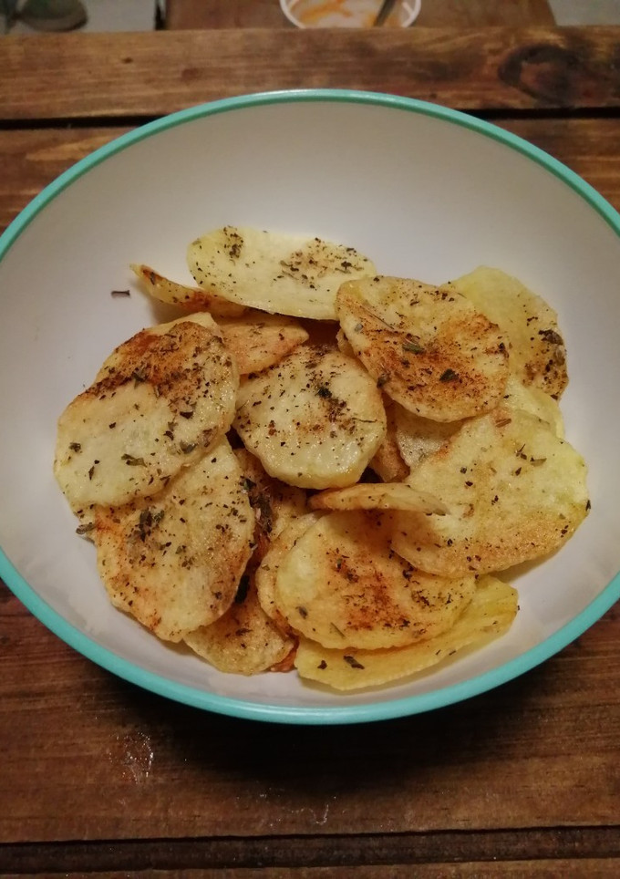 Una foto de Chips al microondas (saludables)