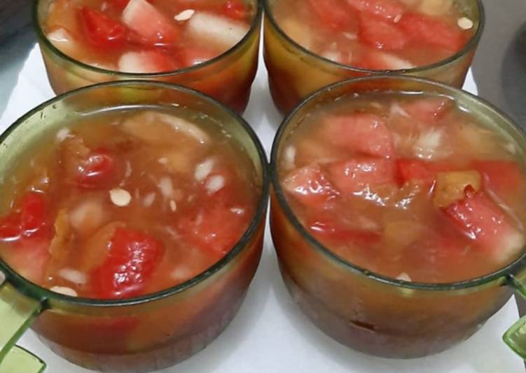 Resep Infused Water Kurma Semangka, Menggugah Selera