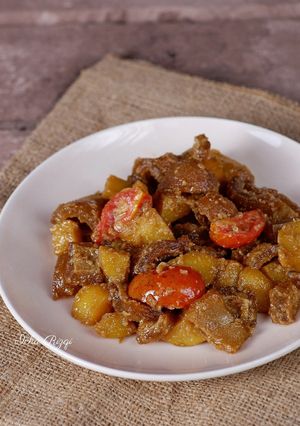 Foto resep Krengsengan Kulit Sapi Kentang