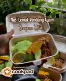 Nasi Lemak Rendang Ayam (Sempena Ultah)