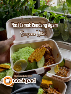 Gambar Nasi Lemak Rendang Ayam (Sempena Ultah)