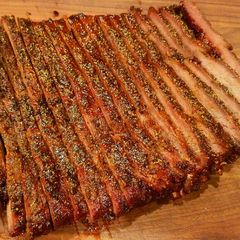 A picture of Mike's Smoked Peppered Beef Brisket.