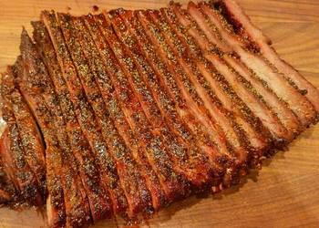 New Recipe Mikes Smoked Peppered Beef Brisket Delicious