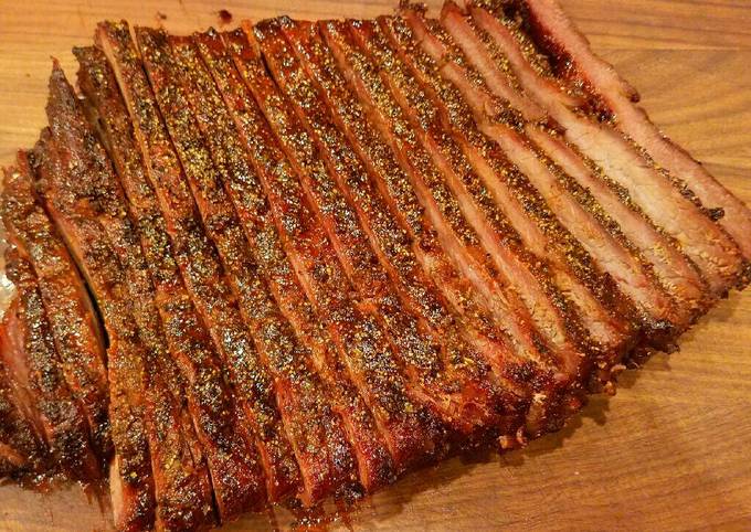 Mike's Smoked Peppered Beef Brisket