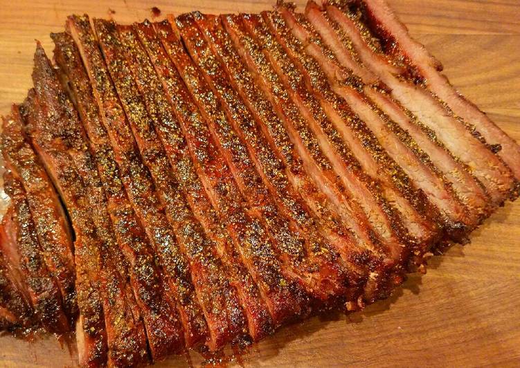 Mike's Smoked Peppered Beef Brisket Mike's Smoked Peppered Beef Brisket