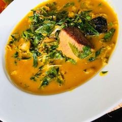 A picture of Oha soup.