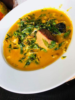 A picture of Oha soup.