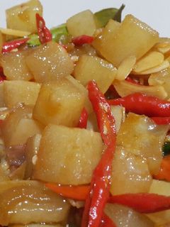 Foto resep Tumis kikil cabe merah