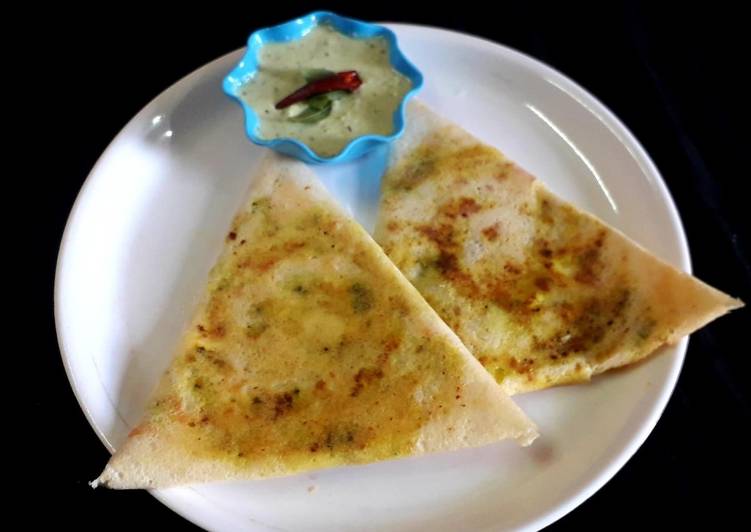 Recipe of Any-night-of-the-week Paneer muglai dosa