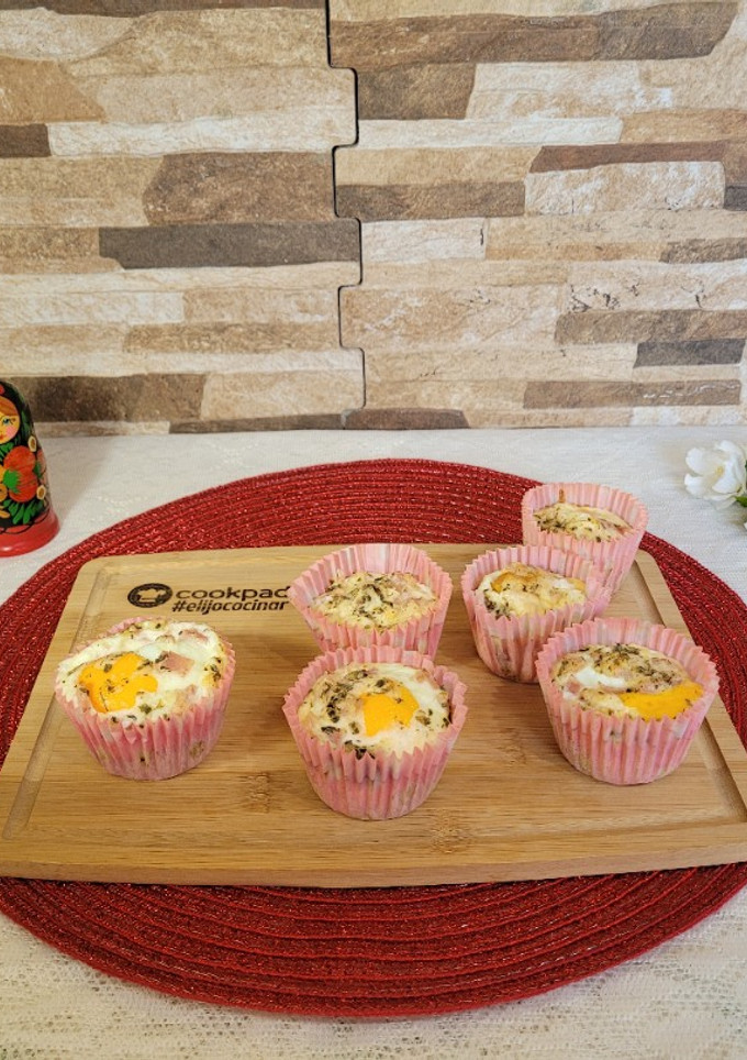 Una foto de Muffins de huevo
