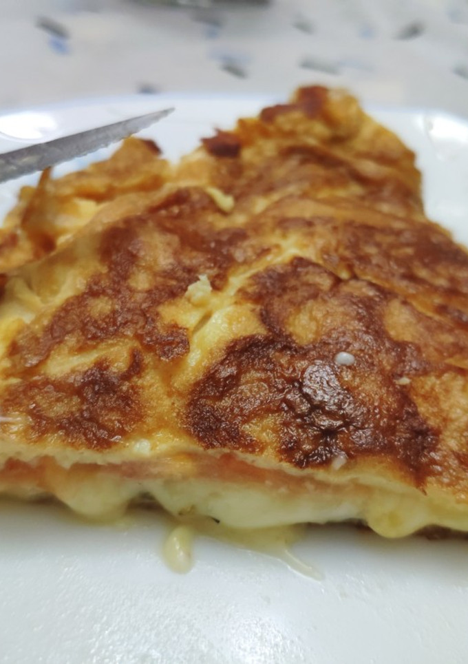 Una foto de Tortilla francesa distinta