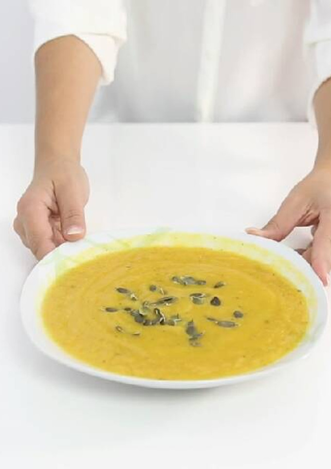Una foto de Crema de Calabaza