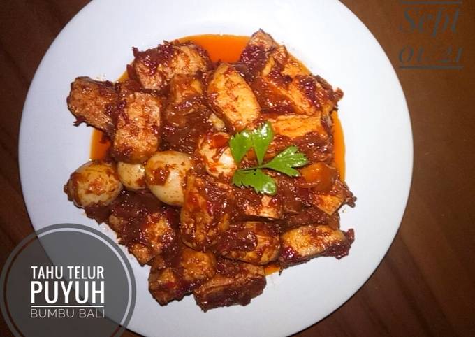 Tahu Telur Puyuh Bumbu Bali