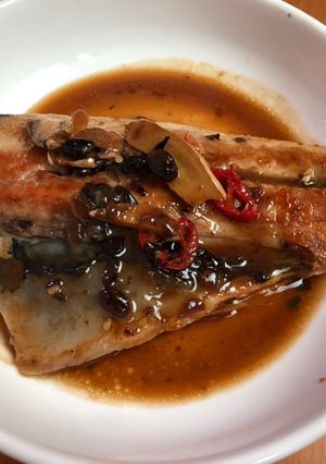 乾煎豆豉虱目魚 的食譜成品照片