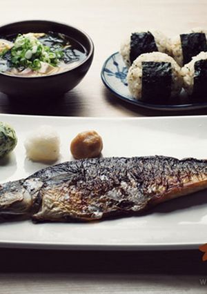 三味球薄鹽鯖魚套餐-兩人小餐桌 的食譜成品照片