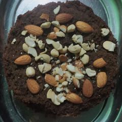 A picture of Moist chocolate cake made with yoghurt and pancake mix.