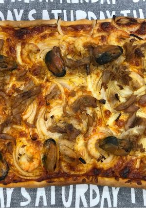 Una foto de Pizza marinera - frutti di mare