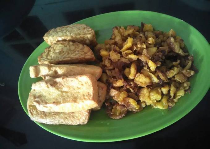 Cara Gampang Membuat Orak Arik Telur Dadar Saos Sambal Anti Gagal