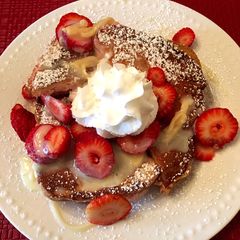 A picture of Strawberry cheesecake French toast.