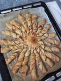 Boursin®️ and Ham Puff Pastry Sun Tart