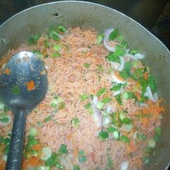 A picture of Jolloff rice.