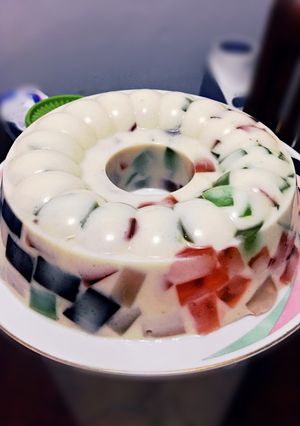 Foto resep Puding Mozaik Nutrijel