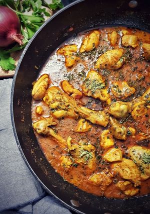 A picture of Masala chicken.
