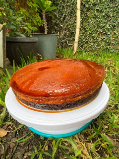 Una foto de Pastel imposible (Chocoflan)