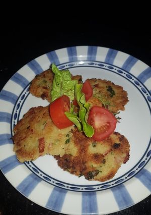 Una foto de Croquetas de cuscús con jamón