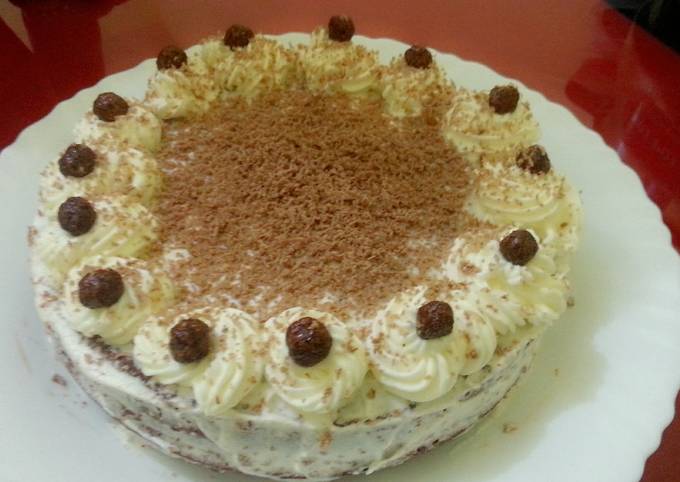 Recipe of Homemade Chocolate cake with whipping cream