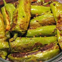 A picture of Fry green chillies.