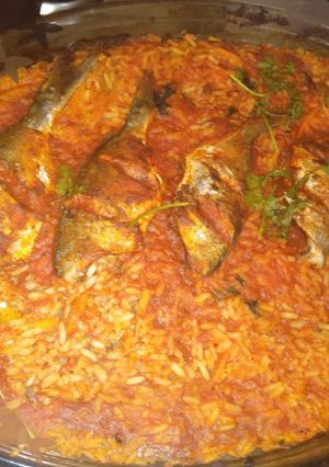صورة لوصفة صينيه ارز مع السمك 😍🐟🐟🐟🐟🐟🐟🐟🐟🐟🐟🐟