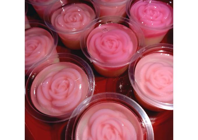 Cara membuat Puding Mawar Kaca Cara membuat Puding Mawar Kaca